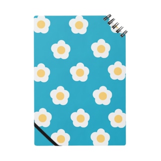 White Flower(ターコイズブルー) Notebook
