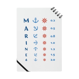 MARINE【視力検査表パロディ】 Notebook