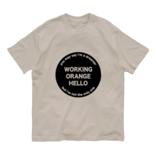 ワーキングオレンジハローTシャツ Organic Cotton T-Shirt