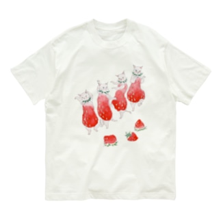 いちごの妖精にゃんこ Organic Cotton T-Shirt