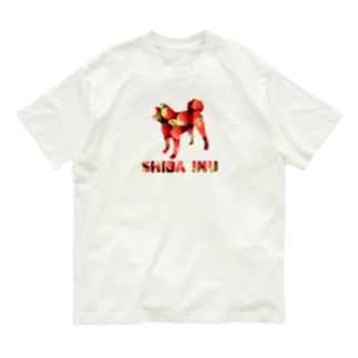 いちご　柴犬 Organic Cotton T-Shirt