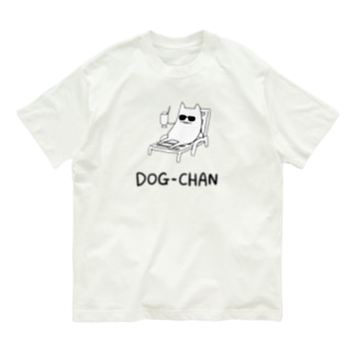 ドッグちゃん（猫もエンジョイ夏） Organic Cotton T-Shirt