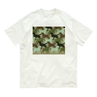 ラブラドールレトリバー　迷彩柄 Organic Cotton T-Shirt