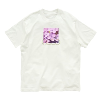 あじさい紫② Organic Cotton T-Shirt