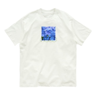 あじさい青② Organic Cotton T-Shirt