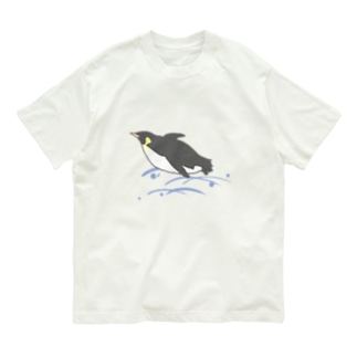 飛ぶペンギン Organic Cotton T-Shirt