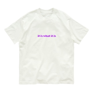 紫の雷 後ろ編 Organic Cotton T-Shirt
