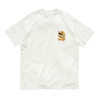 フトアゴヒゲトカゲ×オレンジジュース Organic Cotton T-Shirt