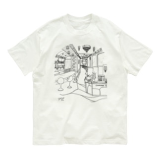 レトロ純喫茶　黒 Organic Cotton T-Shirt