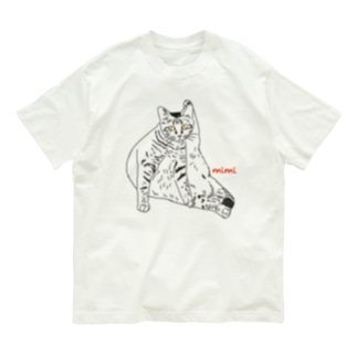 キジ猫サクラ耳のミミちゃん Organic Cotton T-Shirt