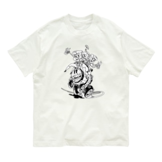 "WHITE MUSTACHE CLUB"(タイトルなし) Organic Cotton T-Shirt