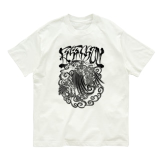 Rising sun Crow (Black Print) Organic Cotton T-Shirt