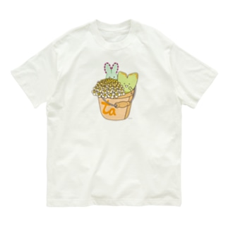 多肉植物たにくさん　（バケツに集合） Organic Cotton T-Shirt