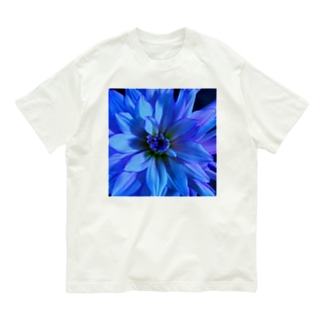 ダリア(ブルー) Organic Cotton T-Shirt