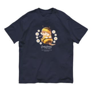 Baby Otters Honey（文字白色） Organic Cotton T-Shirt