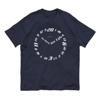 NO DARTS NO LIFE ーTIME ー【白】 Organic Cotton T-Shirt