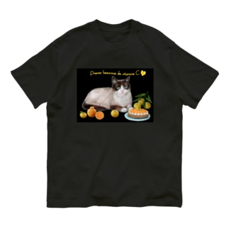 にゃんことみかんタルト🍊 Organic Cotton T-Shirt
