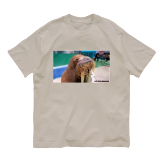 【セイウチ】ひまわりTシャツ Organic Cotton T-Shirt