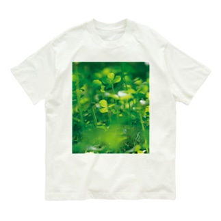 癒しの風景（クローバー） Organic Cotton T-Shirt