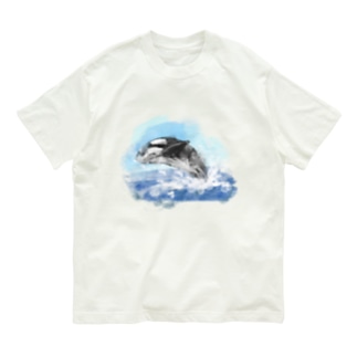 いきものイラスト（シャチ） Organic Cotton T-Shirt