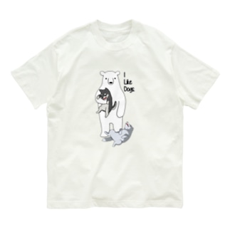 犬好きクマ Organic Cotton T-Shirt