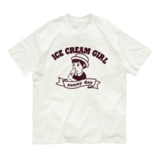 アイスクリームガール Organic Cotton T-Shirt