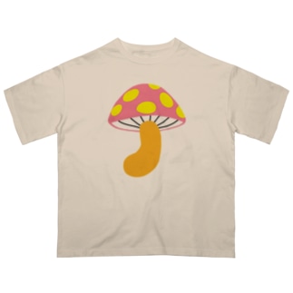 ピンク黃ノコ Oversized T-Shirt