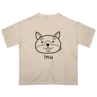 Inu (犬) 黒デザイン Oversized T-Shirt