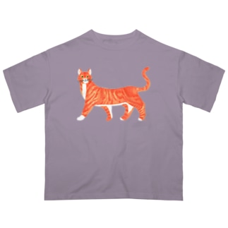 オレンジ色のねこ Oversized T-Shirt