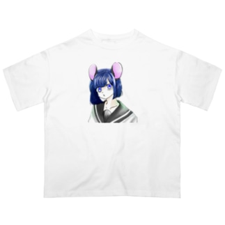サブカル ネズミミ少女 Oversized T-Shirt