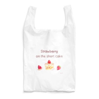 【エコバッグ】《フード01》＊苺のショートケーキ＊ Reusable Bag