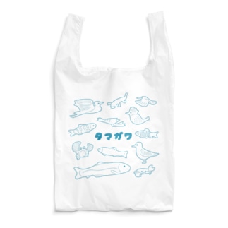 多摩川の生きもの ブルー Reusable Bag