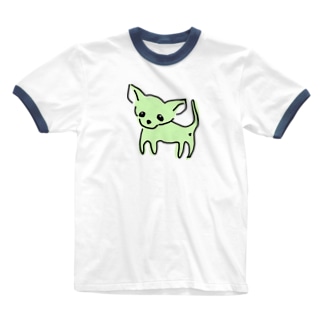 ゆるチワワ（グリーン） Ringer T-Shirt