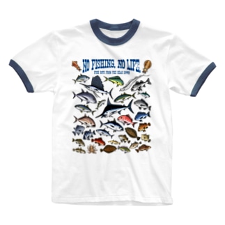 Saltwater fish_3CW Ringer T-Shirt