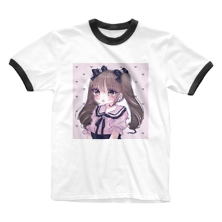 地雷ちゃん Ringer T-Shirt