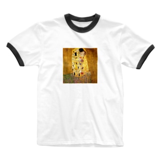 グスタフ・クリムト / 接吻 / 1908 /The Kiss / Gustav Klimt Ringer T-Shirt