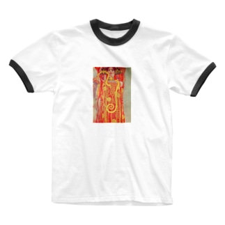 グスタフ・クリムト / 1907 /University of Vienna Ceiling Paintings (Medicine) / Gustav Klimt Ringer T-Shirt