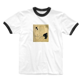 グスタフ・クリムト / 1901 /Januar / Gustav Klimt Ringer T-Shirt