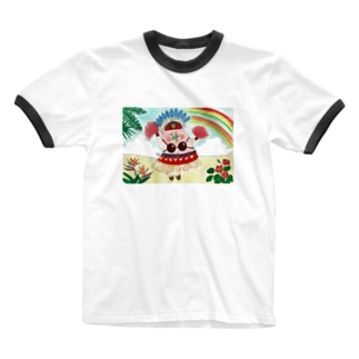 アロハドロシーフラダンス Ringer T-Shirt