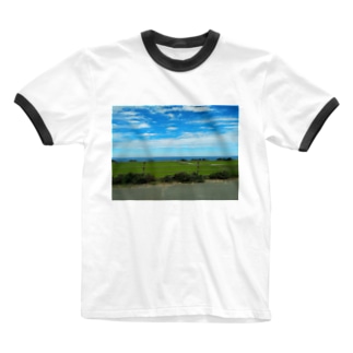 佐渡の空 Ringer T-Shirt