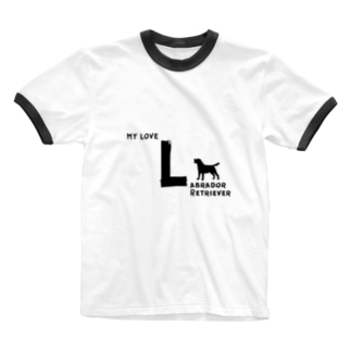 MY LOVE LABRADOR RETRIEVER（ラブラドールレトリバー） Ringer T-Shirt