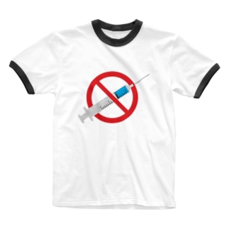  anti-vaxxer　ワクチン反対 Ringer T-Shirt