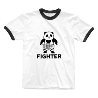 パンダプロレス ファイター チャンピオンver. Ringer T-Shirt