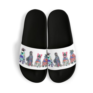桜梅桃李-Spheniscus Kimono Penguins- Sandals