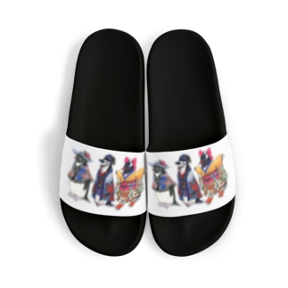 立てば芍薬、座れば牡丹、歩く姿は百合の花-Pygoscelis Kimono Penguins- Sandals