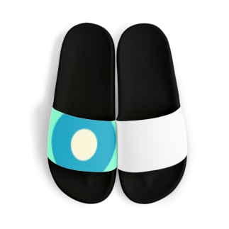 サークルa・ペパーミント 水色4・ クリーム Sandals