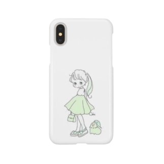 Caho イラスト ゆるカワ女の子 T Shirt 販売ショップ T Shirt Selling Site T Shirt Lovers のスマホケース Iphoneケース 通販 Suzuri スズリ