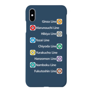 鉄道 iPhoneケース（東京メトロ全線） Smartphone Case