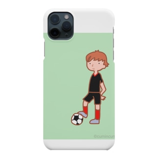 サッカー少年黒ユニフォーム Smartphone Case