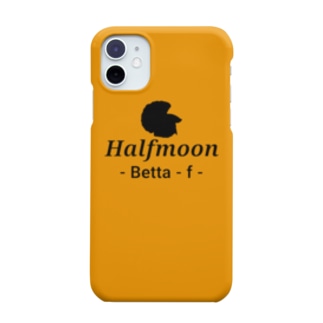 Halfmoon Betta⑤Black(Marigold) Smartphone Case